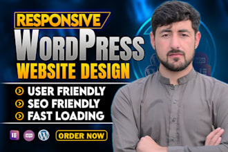 create clean and responsive wordpress website design