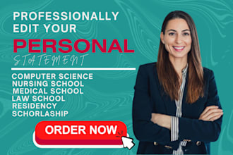 edit your personal statement for eras residency, medical school, or fellowship