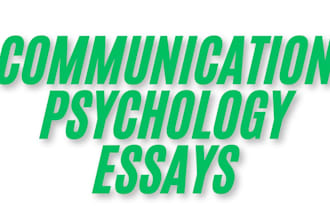 handle psychology, communication, literature articles