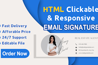 create a clickable html email signatures and professional templates