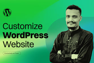 customize wordpress website and fix wordpress issues