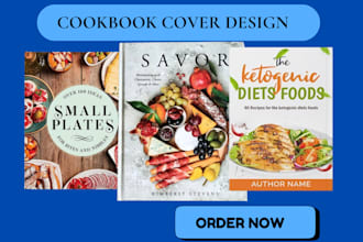 design stunning cookbook and recipe book covers for kindle and paperback