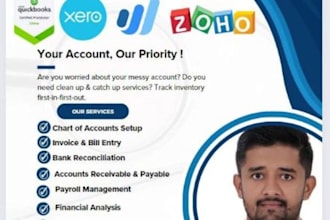do bookkeeping for uae company using zoho books and quickbooks