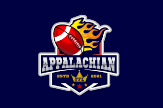 design a modern american football logo bonus free editable file