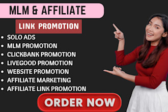 do mlm promotion, mlm leas, affiliate marketing, solo ads, website promotion