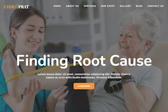 chiropractor website medical therapy website chiropractic health care website