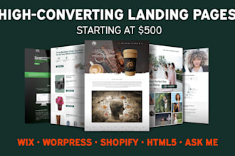design a high converting landing page to boost your website