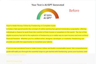 do ai content rewriting, humanization and make your articles sound authentic