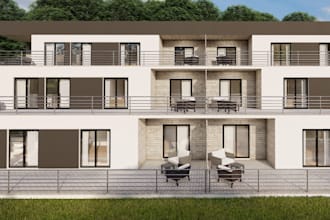 retouch 3d villa design, vr tour,2d floor plan,interior and exterior,walkthrough