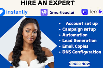 setup instantly ai  smartlead for cold email outreach marketing and email warmup