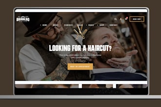 do barbershop shopify store hair salon barber website beard oil salon website