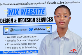 develop wix website, wix website redesign build wix website redesign wix website