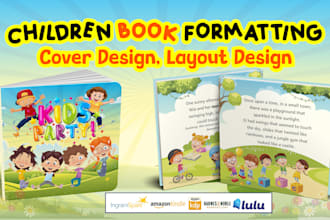 do children book formatting and publishing on amazon KDP, lulu, ingramspark