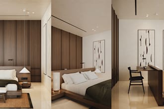 render 3d interior or 360 panorama apartment, house