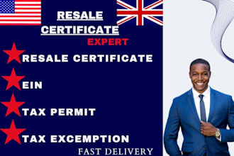 ensure you get an ein  resale certificate seller permit tax exception quickly