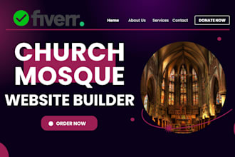 create church website design,mosque website builder