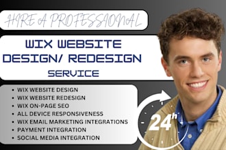 be your wix expert, wix developer to design or redesign wix website online store