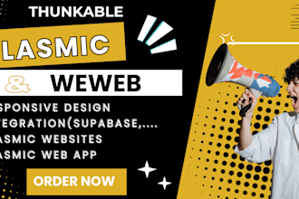 build a no code website application development with plasmic thunkable weweb