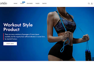 design sport shopify sport wears store sport accessories website golf yoga store