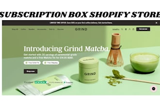 design subscription box shopify store membership website subscription website