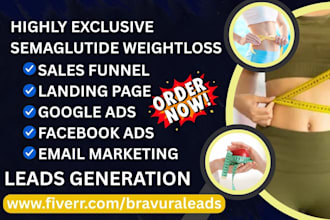 generate semaglutide leads peptide tirzepatide ozempic wegovy weightloss website