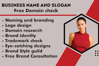 brand, name your food, beverage business, school name,travel agent, tech company