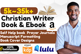 write inspirational christian book and ebook content prayer journal on any topic