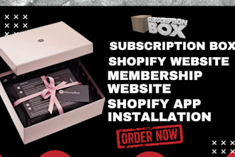 build subscription box shopify store subscription website membership website