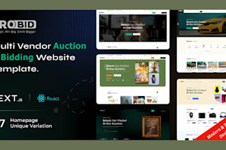 build an online auction website auction bidding website multi vendor website