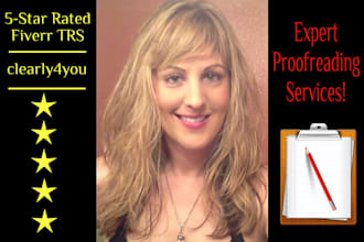 proofread any English document up to 1,000 words
