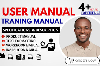 design user manual, workbook manual, product guides, instruction manual PDF