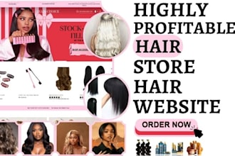 build hair store beauty store hair extension website hair website beauty website