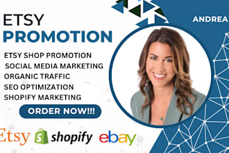 promote and advertise your etsy, shopify, amazon and ebay store for quick sales