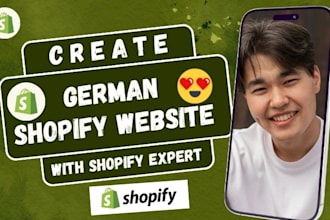 create german cbd shopify website, shopify dropshipping store, shopify store