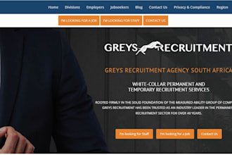 design job board recruitment website staff hiring agency consulting website