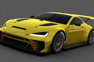 edit car design, animate 3d car, rhino car model, fivem game car,3d compact car