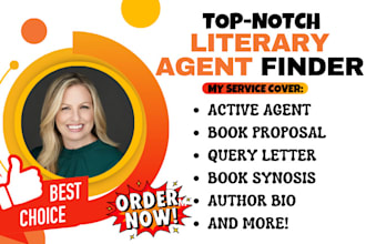 edit query letter, find top active literary agent to secure your publishing deal