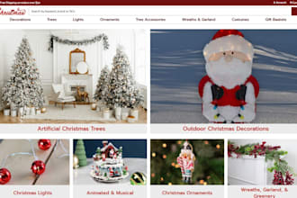 design luxury christmas store christmas card shopify website christmas website