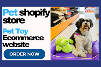 design 7 figure pet toys shopify store pet ecommerce store baby toys website