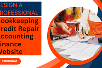 design bookkeeping website accounting website finance website tax website