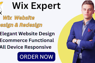 design a wix website or redesign a wix website design