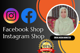 set up instagram shop and facebook shop