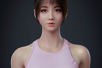 real metahuman model,3dnsfw, realistic anime, 3d vrchat avatar,human photo to 3d