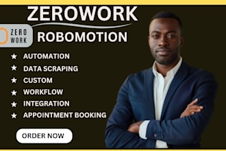 automate tasks using zerowork, uxer, robomotion, pabbly, zappier rpa