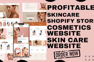 design skincare website skincare shopify store spa beautystore skin care website