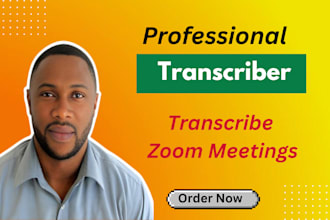 transcribe zoom meeting recordings into text documents