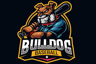 create baseball other sports team logo with mascot