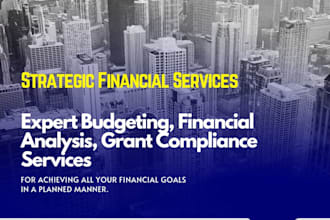 provide expert financial analysis, budgeting, and grant compliance services
