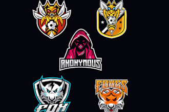 make mascot sport logo for team and pro leagues