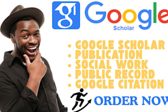 do your google scholar social media work citation public record publication